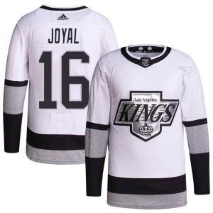 Eddie Joyal Men's Adidas Los Angeles Kings Authentic White 2021/22 Alternate Primegreen Pro Player Jersey