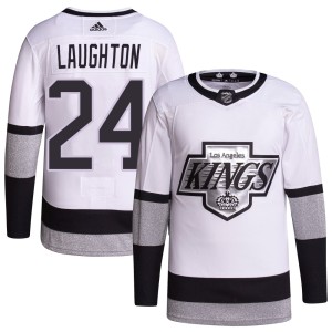 Scott Laughton Men's Adidas Los Angeles Kings Authentic White 2021/22 Alternate Primegreen Pro Player Jersey