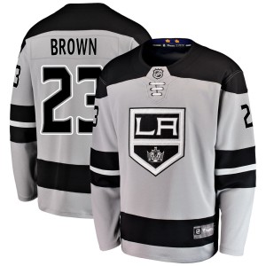 Dustin Brown Men's Fanatics Branded Los Angeles Kings Breakaway Brown Gray Alternate Jersey