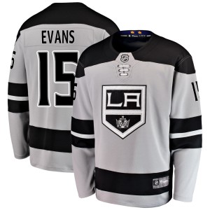 Daryl Evans Men's Fanatics Branded Los Angeles Kings Breakaway Gray Alternate Jersey