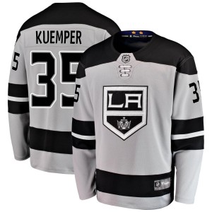 Darcy Kuemper Men's Fanatics Branded Los Angeles Kings Breakaway Gray Alternate Jersey