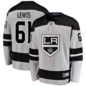 Trevor Lewis Men's Fanatics Branded Los Angeles Kings Breakaway Gray Alternate Jersey