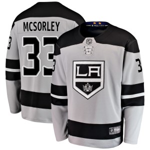 Marty Mcsorley Men's Fanatics Branded Los Angeles Kings Breakaway Gray Alternate Jersey